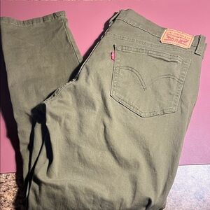 Levi's Forest Green Denim Pants